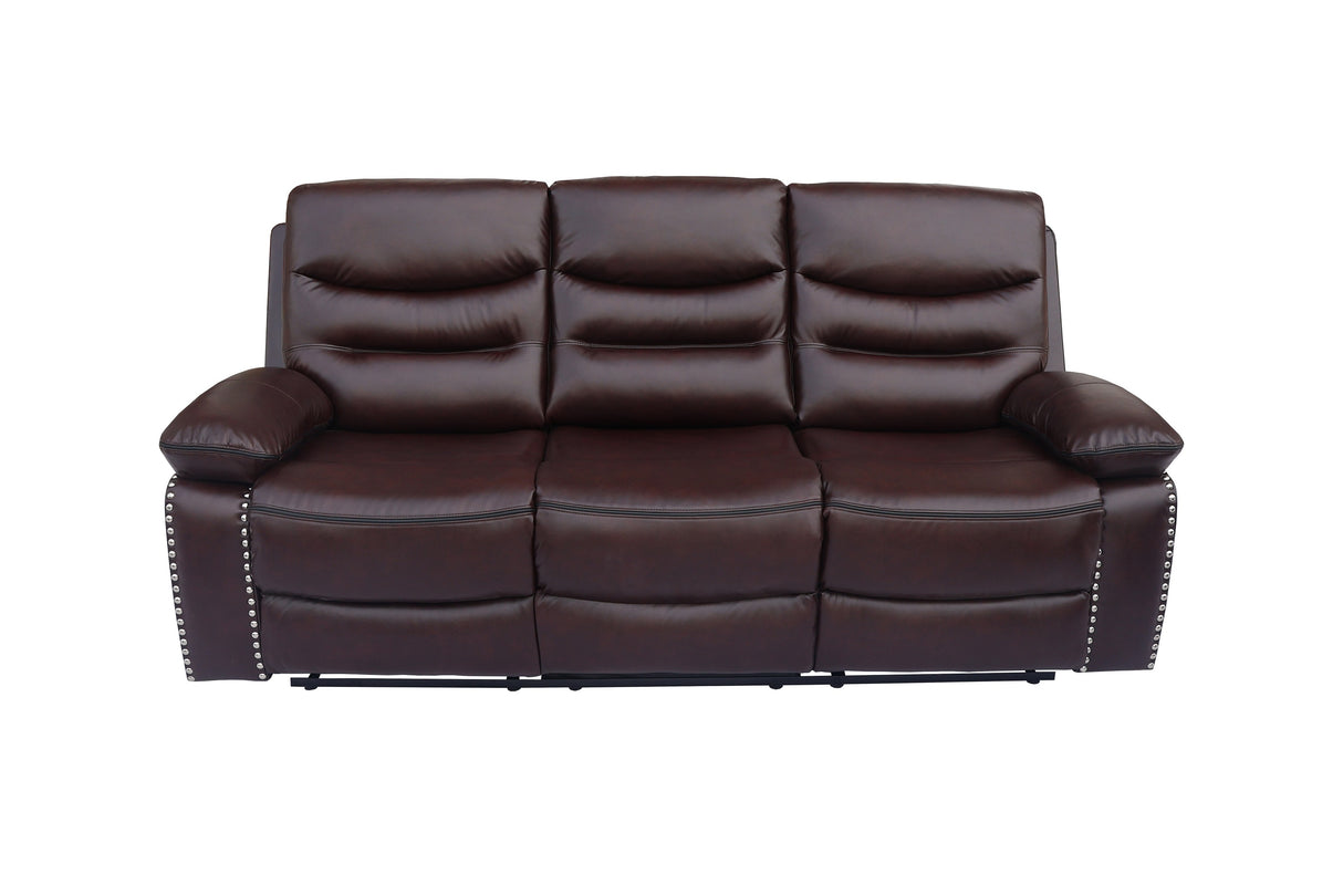 3 Piece Living Room Set: Power Reclining Sofa, Power Reclining Chair, Stationary Loveseat by Sara Collections | Bel Furniture