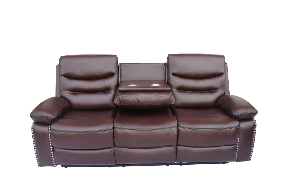 3 Piece Living Room Set: Power Reclining Sofa, Power Reclining Chair, Stationary Loveseat by Sara Collections | Bel Furniture