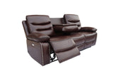 3 Piece Living Room Set: Power Reclining Sofa, Power Reclining Chair, Stationary Loveseat by Sara Collections | Bel Furniture