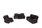 3 Piece Living Room Set: Power Reclining Sofa, Power Reclining Chair, Stationary Loveseat by Sara Collections | Bel Furniture