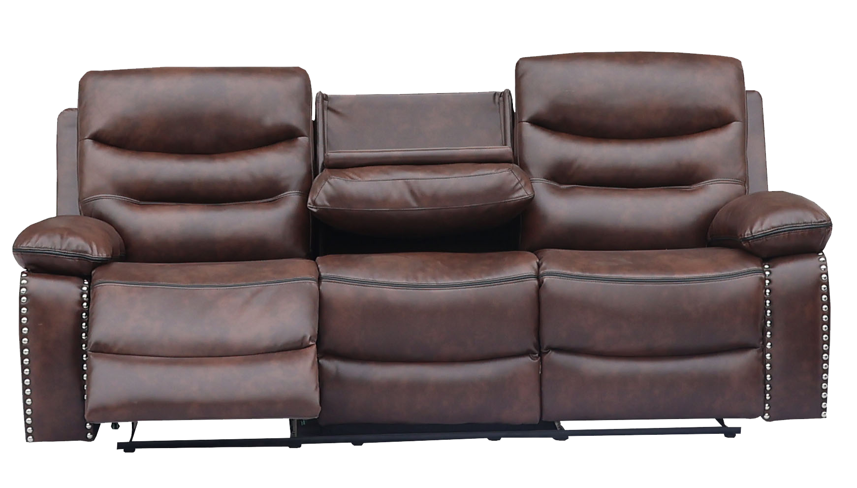 3 Piece Living Room Set: Power Reclining Sofa, Power Reclining Chair, Stationary Loveseat