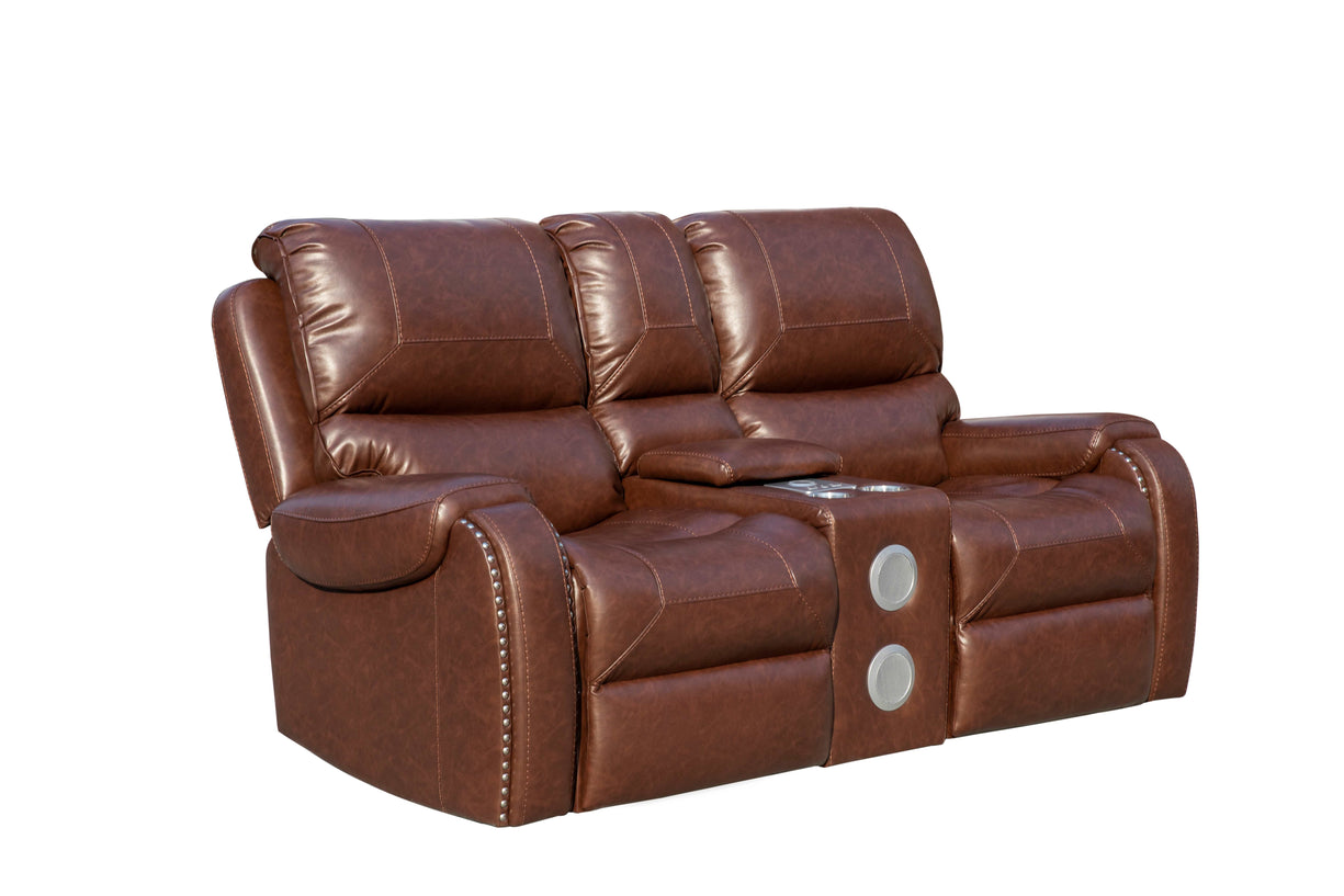 3 Piece Living Room Set: Power Reclining Sofa, Power Reclining Chair, Stationary Loveseat