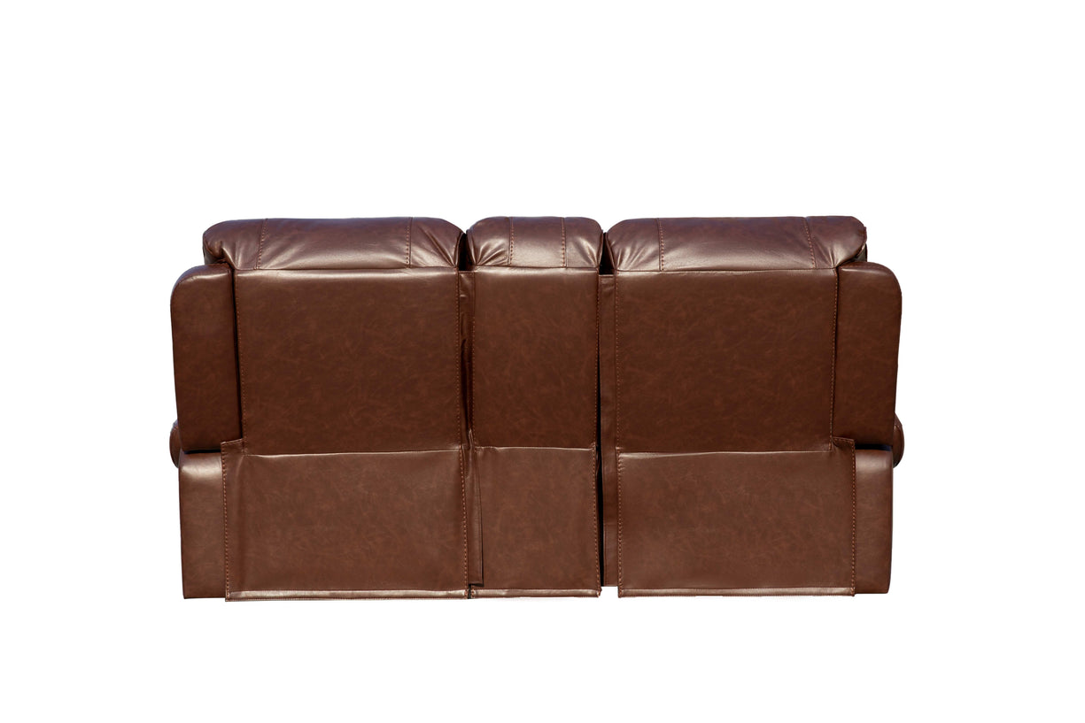 3 Piece Living Room Set: Power Reclining Sofa, Power Reclining Chair, Stationary Loveseat