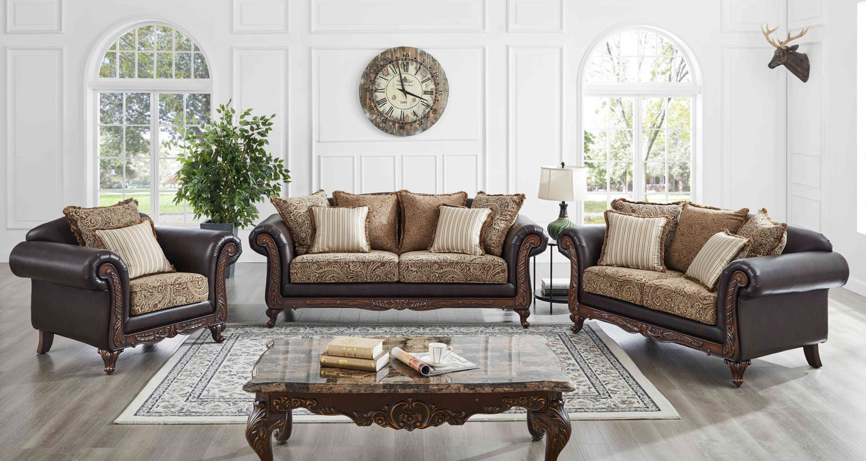 3 Piece Living Room Set by Sara Collections | Bel Furniture