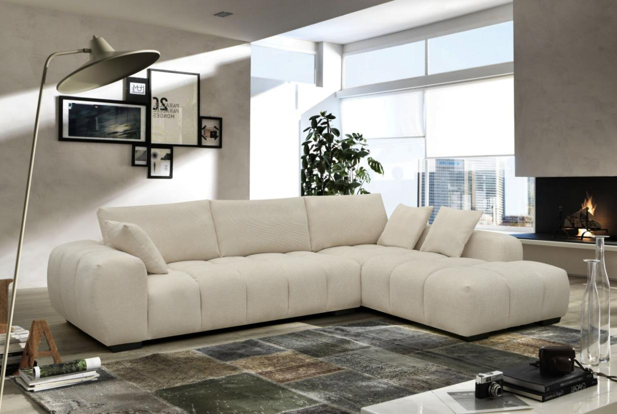 2 Piece Modern Sectional with Right Arm Facing Chaise