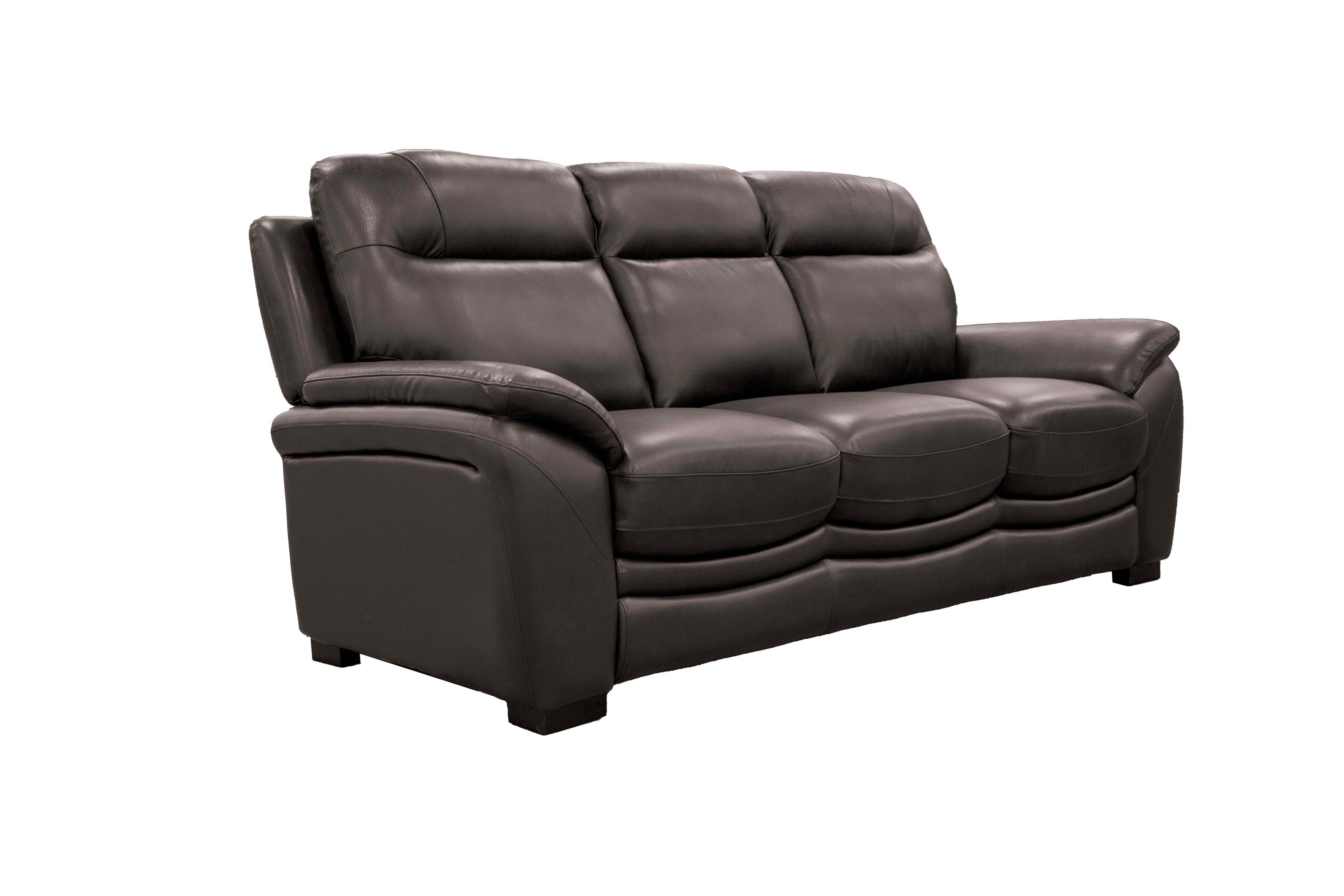 3 Piece Living Room Set in Top-Grain Leather Match PVC