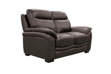 Dark Brown Top Grain Leather 3-Piece Living Room Set with Sofa, Loveseat & Chair