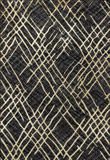 Textured black and gold patterned fabric