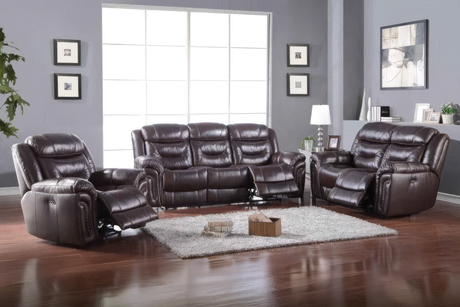 Chocolate Brown Top Grain Leather Power Reclining Sofa, Loveseat & Recliner – 3-Piece Living Room Set with USB - view 21