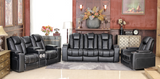 3 PIECE POWER RECLINING LIVING ROOM SET by Sara Collections | Bel Furniture