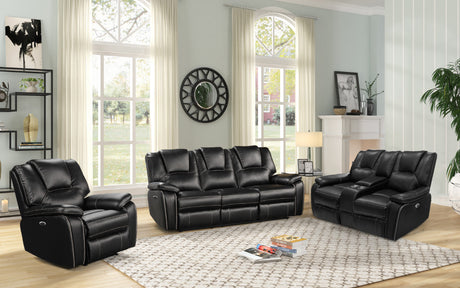 3 Piece Power Reclining Living Room Set by Sara Collections | Bel Furniture