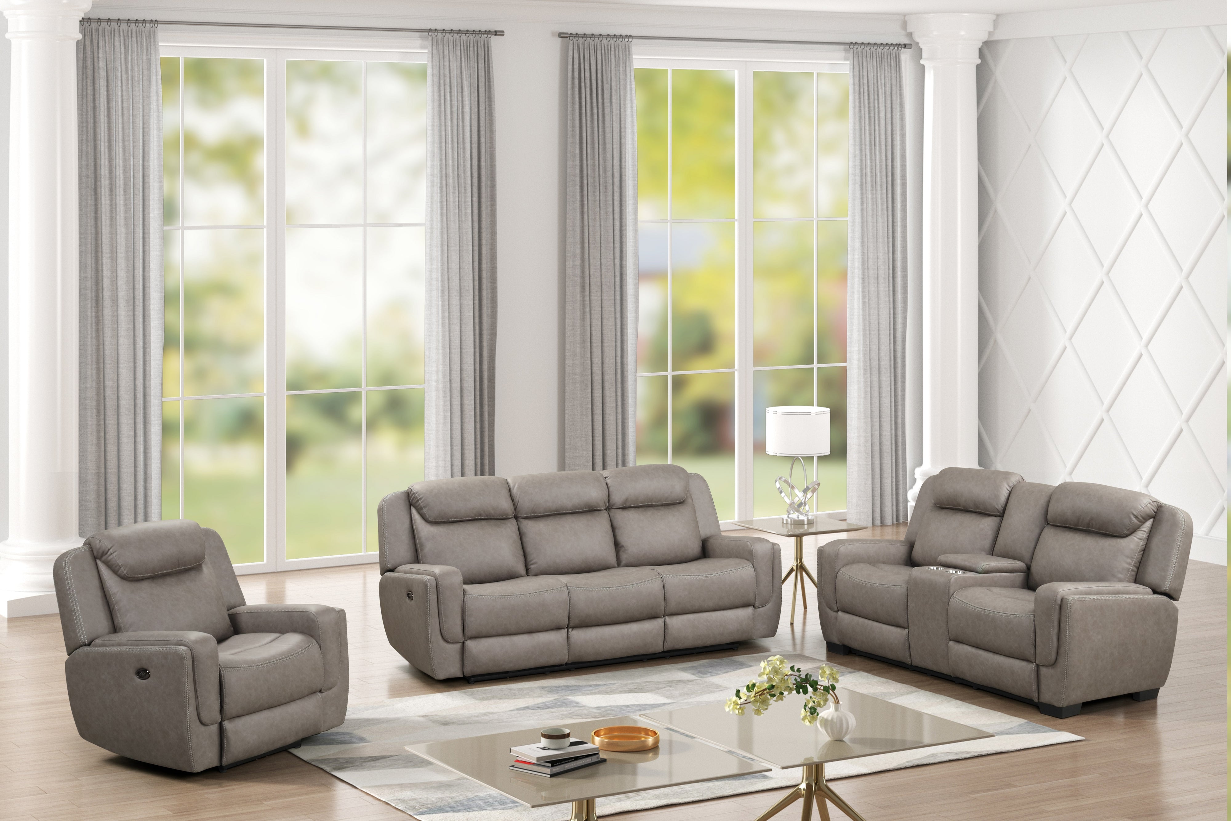 3 PIECE POWER RECLINING LIVING ROOM SET