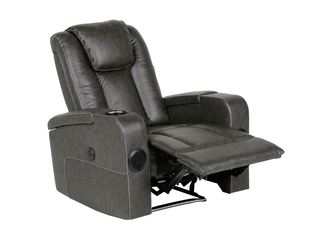 Power Recliner with Bluetooth Speakers, Storage, and Cup Holders by Sara Collections | Bel Furniture