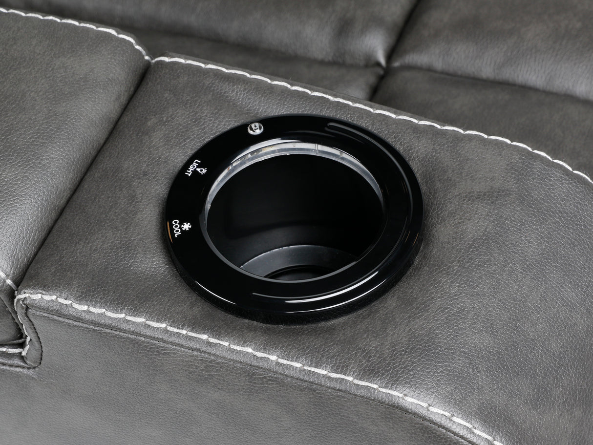 Power Recliner with Bluetooth Speakers, Storage, and Cup Holders by Sara Collections | Bel Furniture