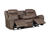 3 Piece Living Room Set: Power Reclining Sofa, Power Reclining Chair, Stationary Loveseat by Sara Collections | Bel Furniture