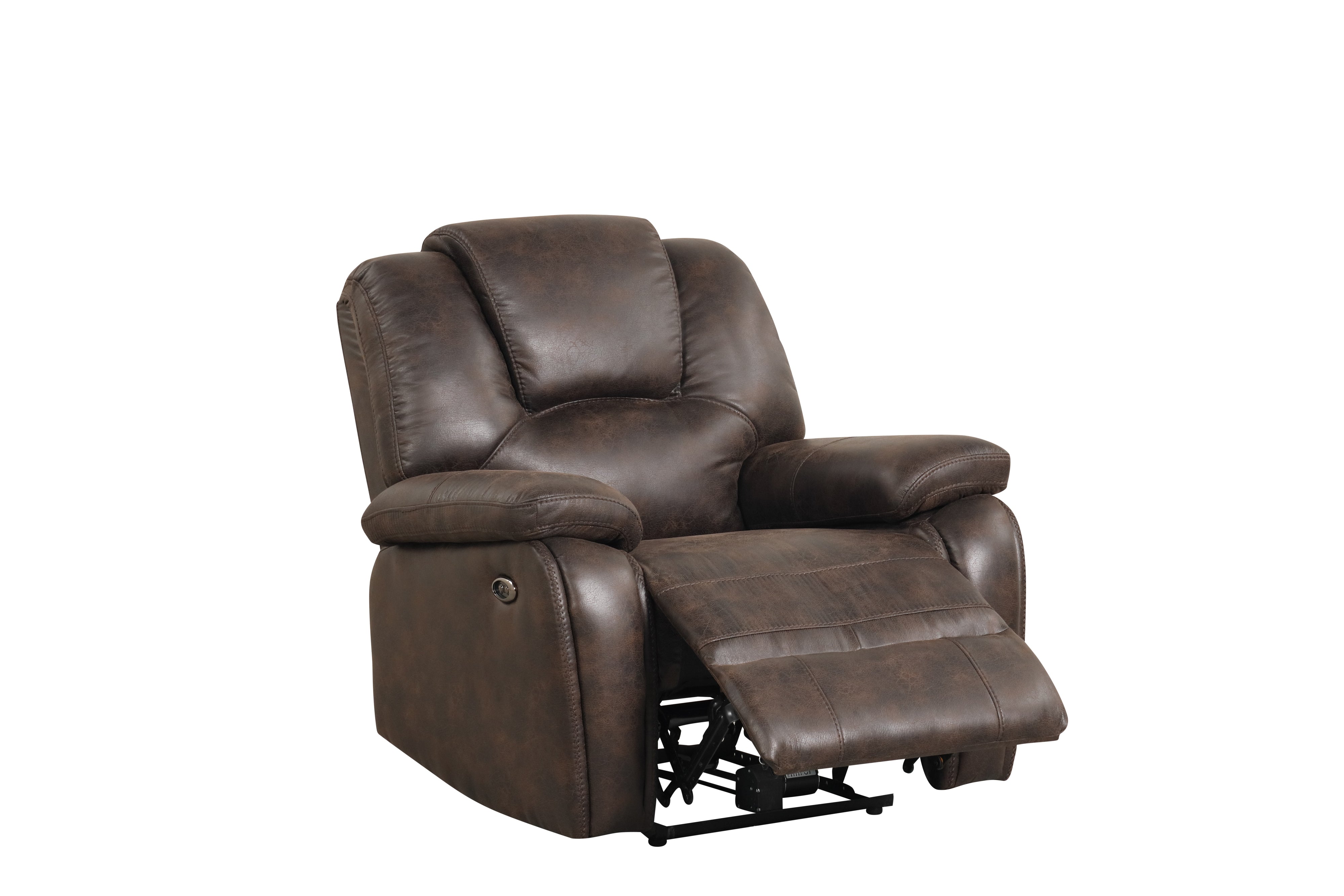 3 Piece Living Room Set: Power Reclining Sofa, Power Reclining Chair, Stationary Loveseat