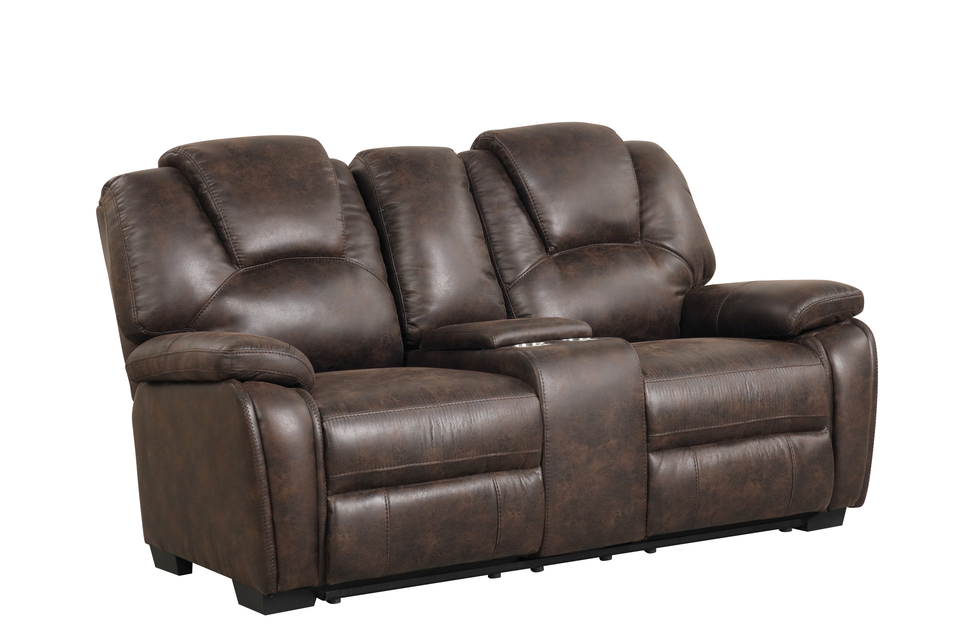 3 Piece Living Room Set: Power Reclining Sofa, Power Reclining Chair, Stationary Loveseat