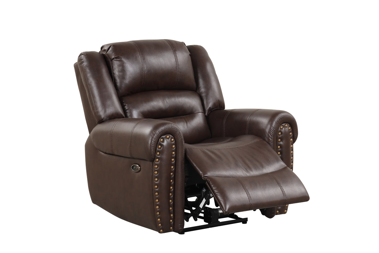 3 Piece Living Room Set: Power Reclining Sofa, Power Reclining Chair, Stationary Loveseat by Sara Collections | Bel Furniture