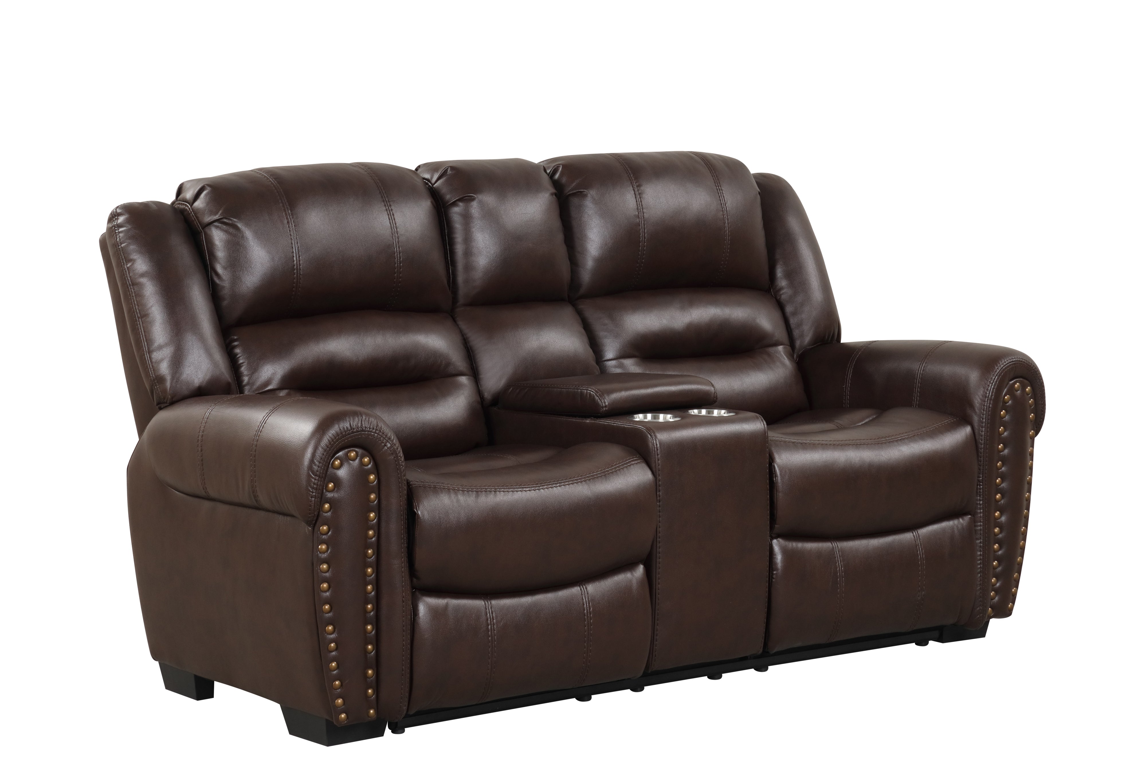 3 Piece Living Room Set: Power Reclining Sofa, Power Reclining Chair, Stationary Loveseat