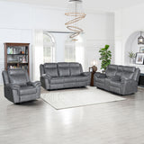 3 Piece Living Room Set: Power Reclining Sofa, Power Reclining Chair, Stationary Loveseat by Sara Collections | Bel Furniture