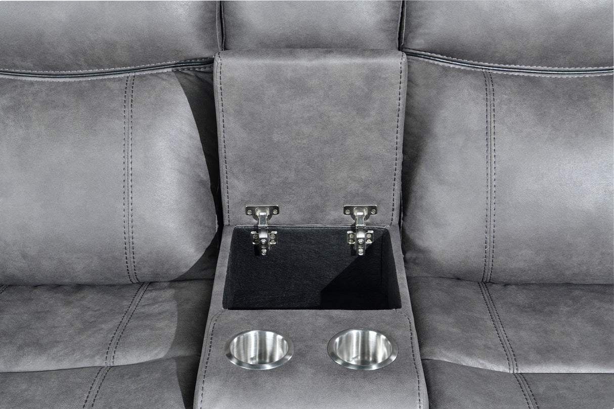 3 Piece Living Room Set: Power Reclining Sofa, Power Reclining Chair, Stationary Loveseat by Sara Collections | Bel Furniture