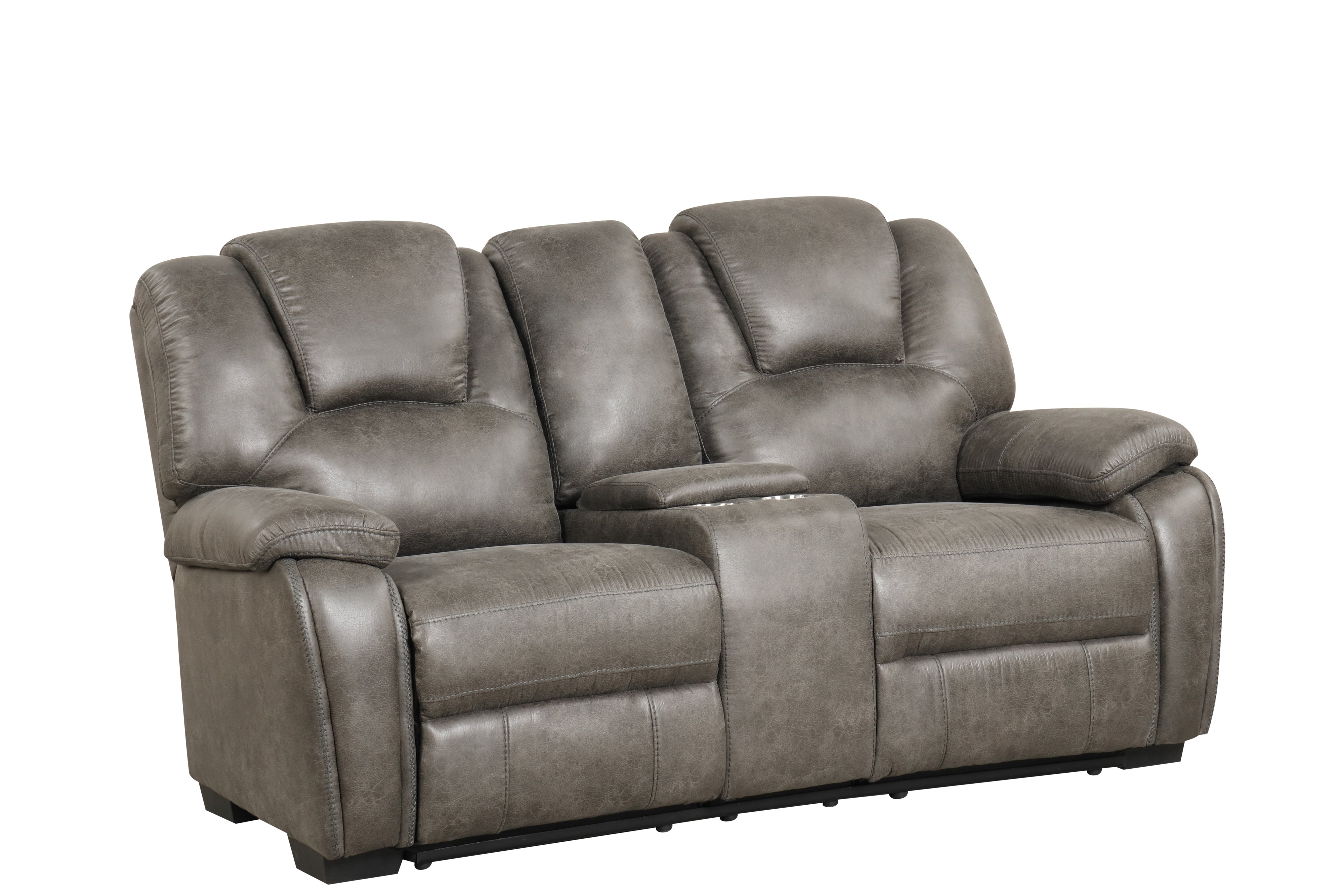 3 Piece Living Room Set: Power Reclining Sofa, Power Reclining Chair, Stationary Loveseat