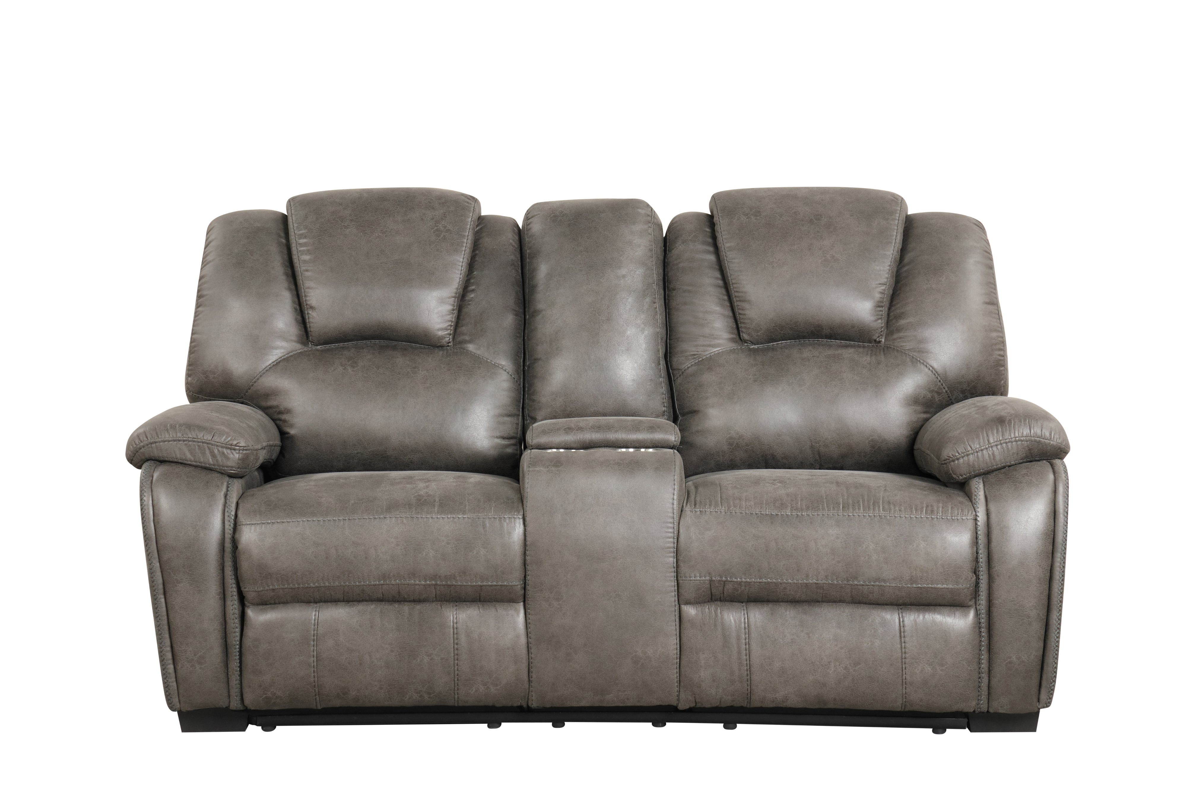 3 Piece Living Room Set: Power Reclining Sofa, Power Reclining Chair, Stationary Loveseat