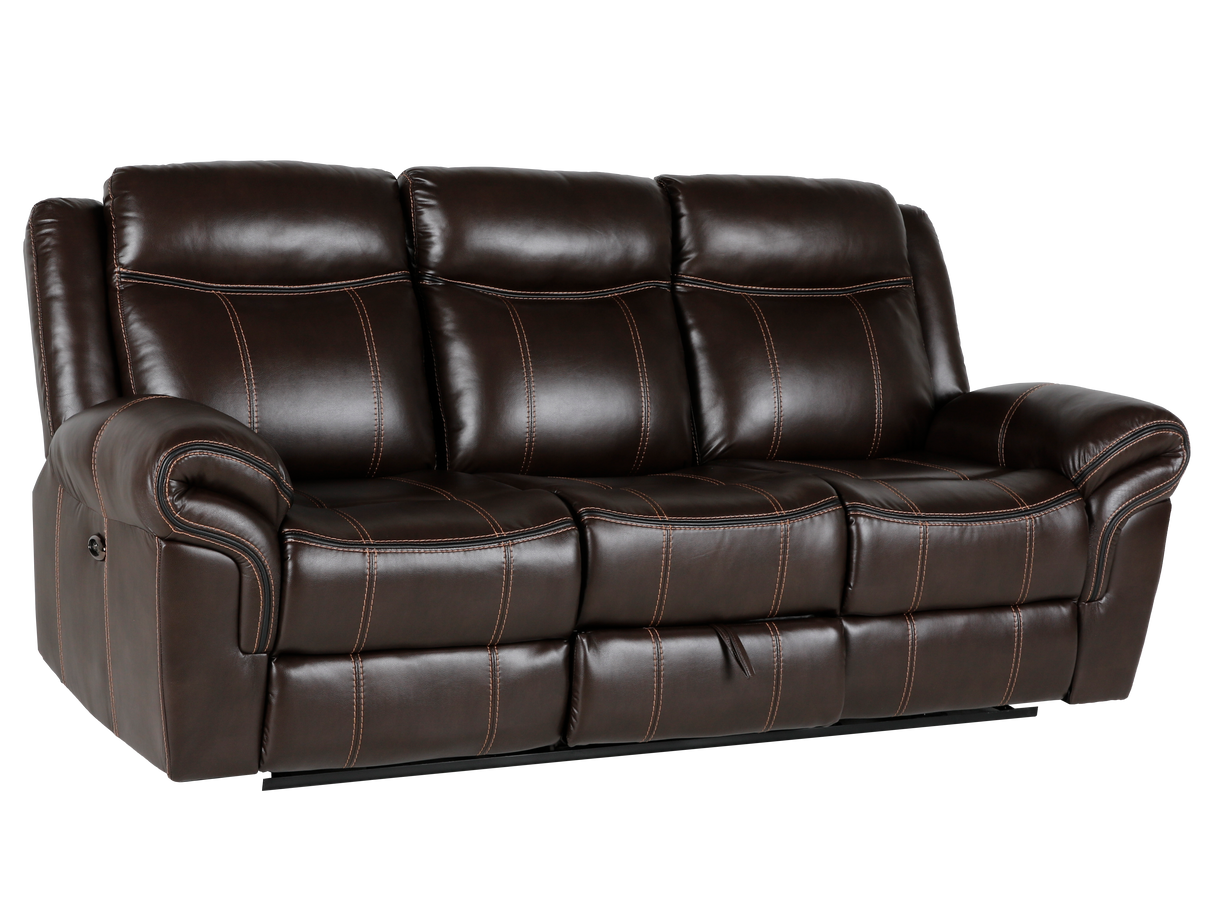 3 Piece Living Room Set: Power Reclining Sofa, Power Reclining Chair, Stationary Loveseat by Sara Collections | Bel Furniture
