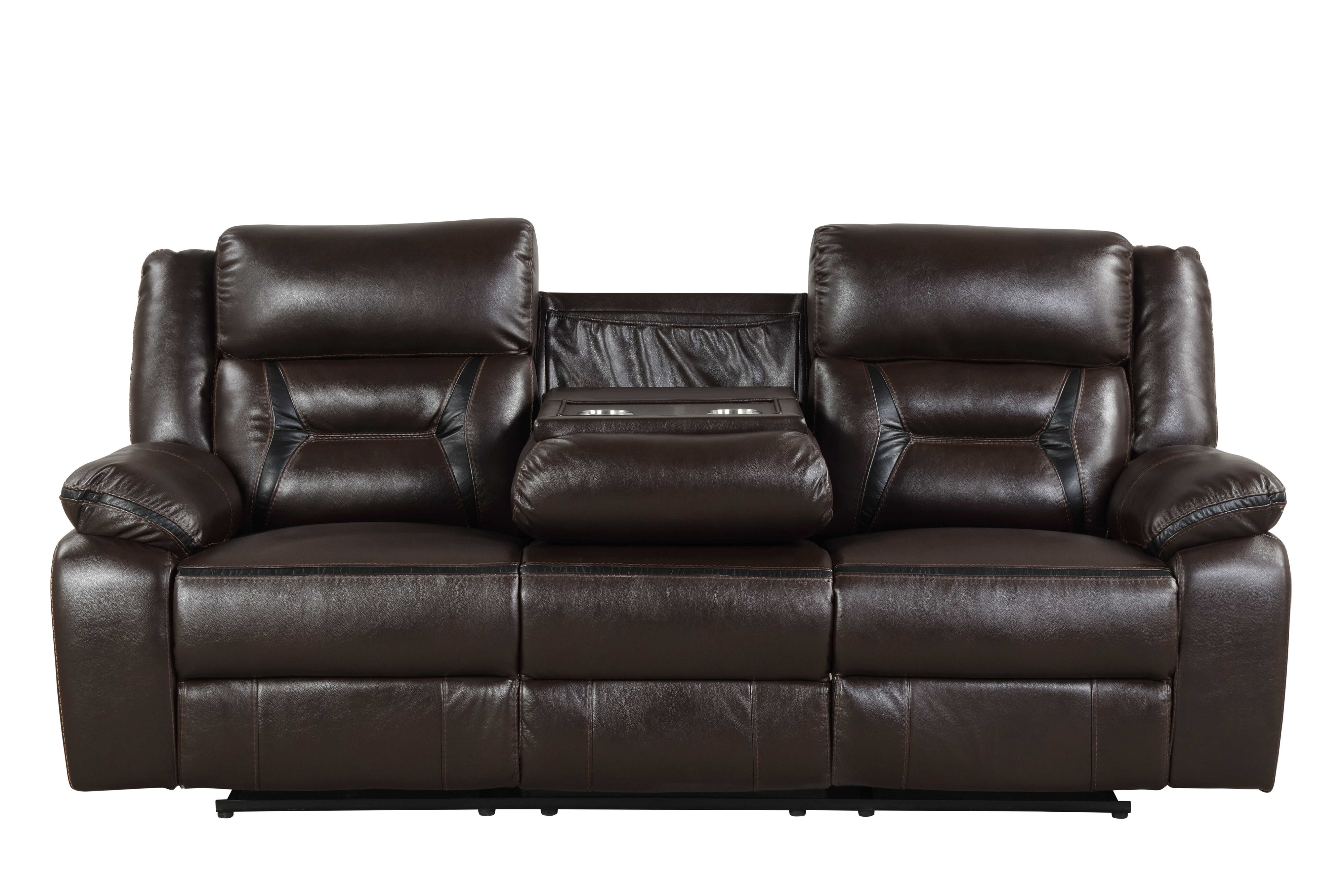 3 Piece Living Room Set: Power Reclining Sofa, Power Reclining Chair, Stationary Loveseat