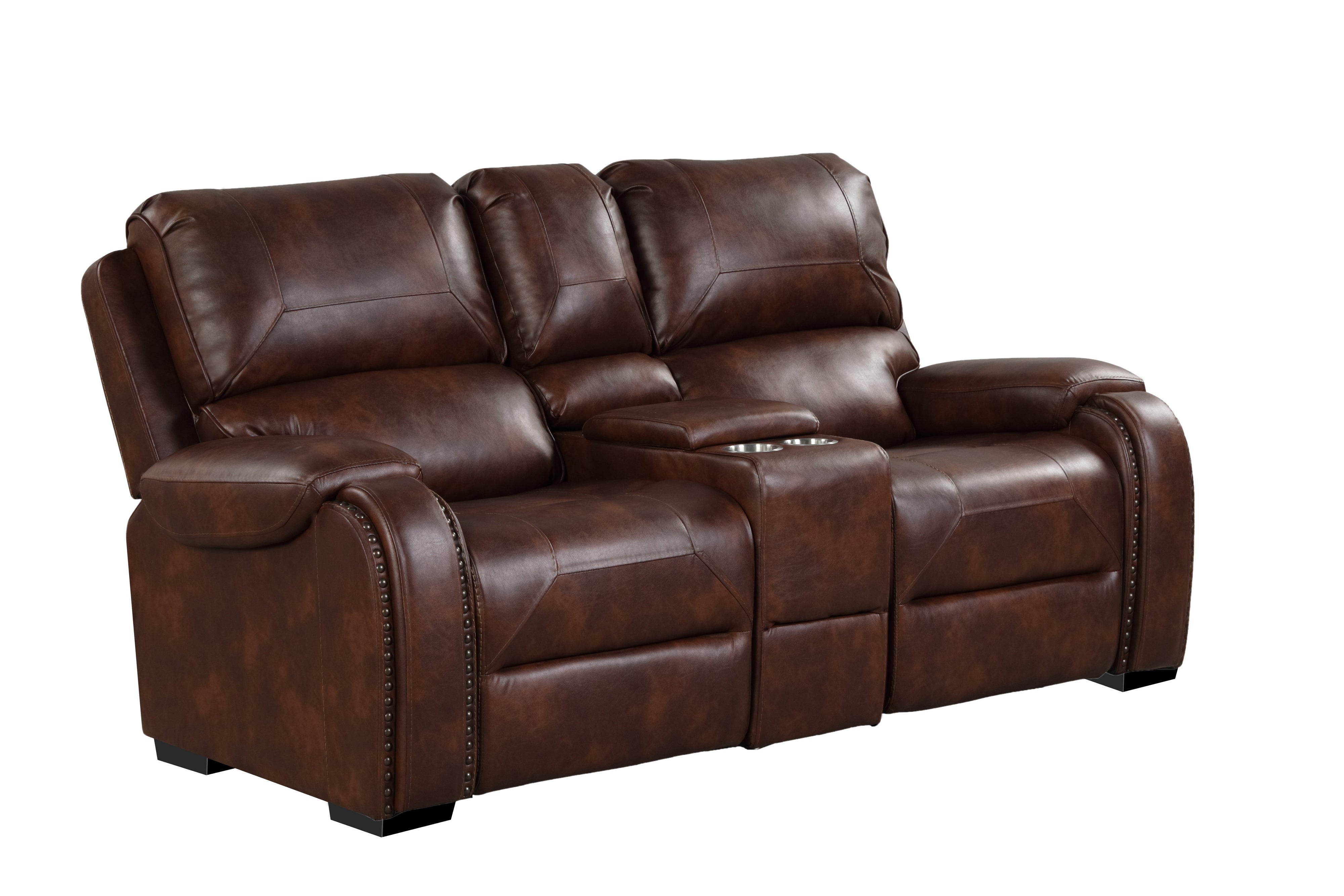 3 Piece Living Room Set: Power Reclining Sofa, Power Reclining Chair, Stationary Loveseat