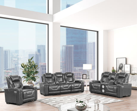 3 Piece Power Reclining Living Room Set by Sara Collections | Bel Furniture