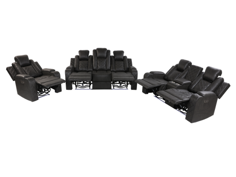 3 PIECE POWER RECLINING LIVING ROOM SET by Sara Collections | Bel Furniture
