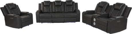 3 PIECE POWER RECLINING LIVING ROOM SET by Sara Collections | Bel Furniture