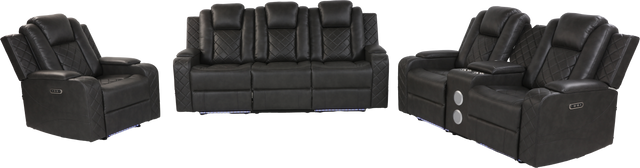 3 PIECE POWER RECLINING LIVING ROOM SET by Sara Collections | Bel Furniture