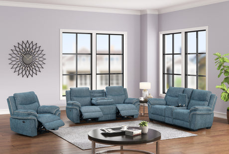 3 Piece Power Reclining Living Room Set by Sara Collections | Bel Furniture