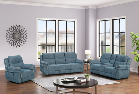 3 Piece Power Reclining Living Room Set by Sara Collections | Bel Furniture