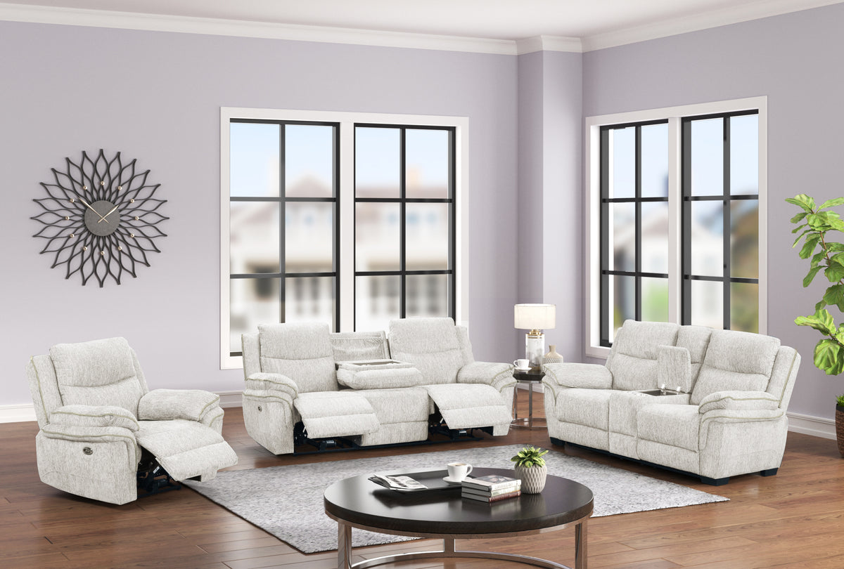 3 Piece Power Reclining Living Room Set by Sara Collections | Bel Furniture