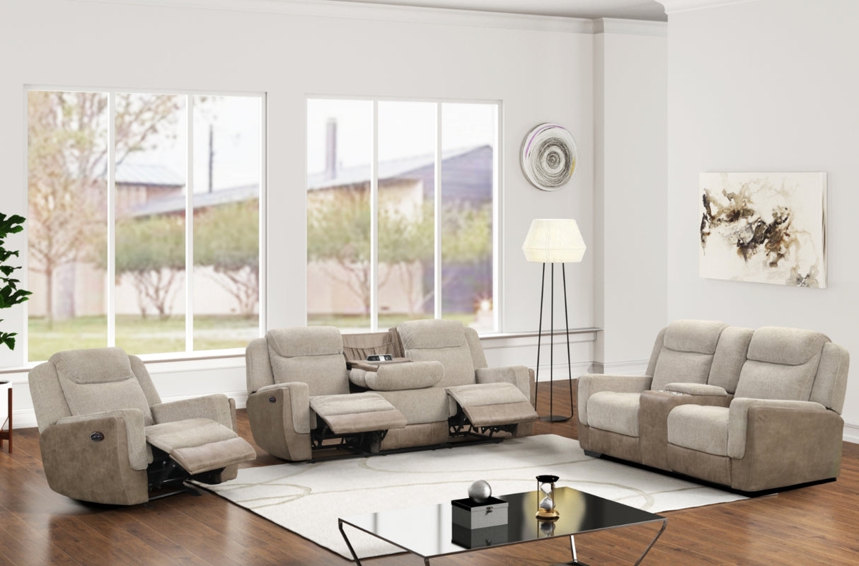 3 Piece Power Reclining Living Room Set by Sara Collections | Bel Furniture