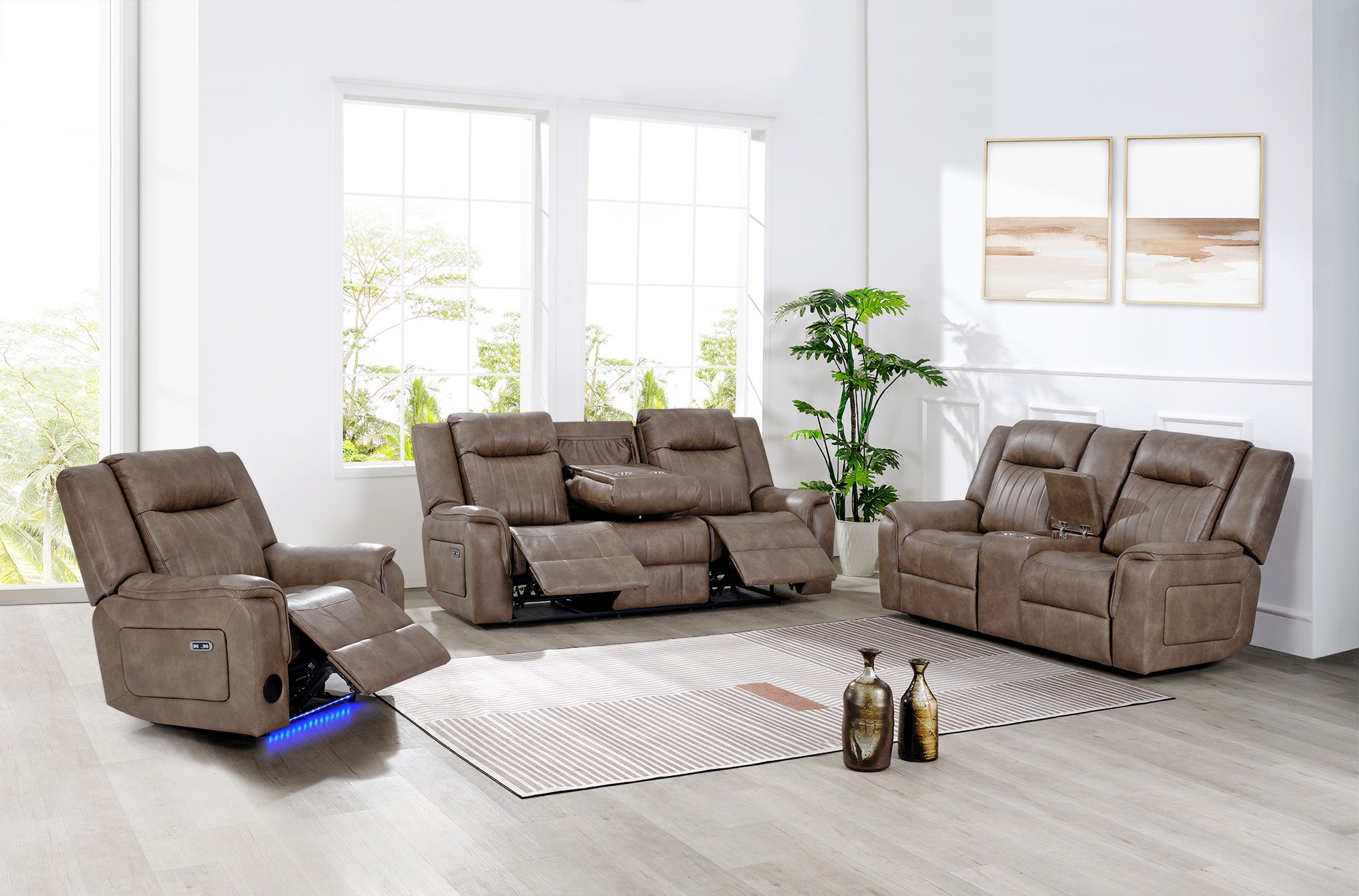 3 Piece Power Reclining Living Room Set