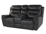 3 Piece Living Room Set: Power Reclining Sofa, Power Reclining Chair, Stationary Loveseat by Sara Collections | Bel Furniture
