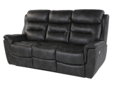 3 Piece Living Room Set: Power Reclining Sofa, Power Reclining Chair, Stationary Loveseat by Sara Collections | Bel Furniture