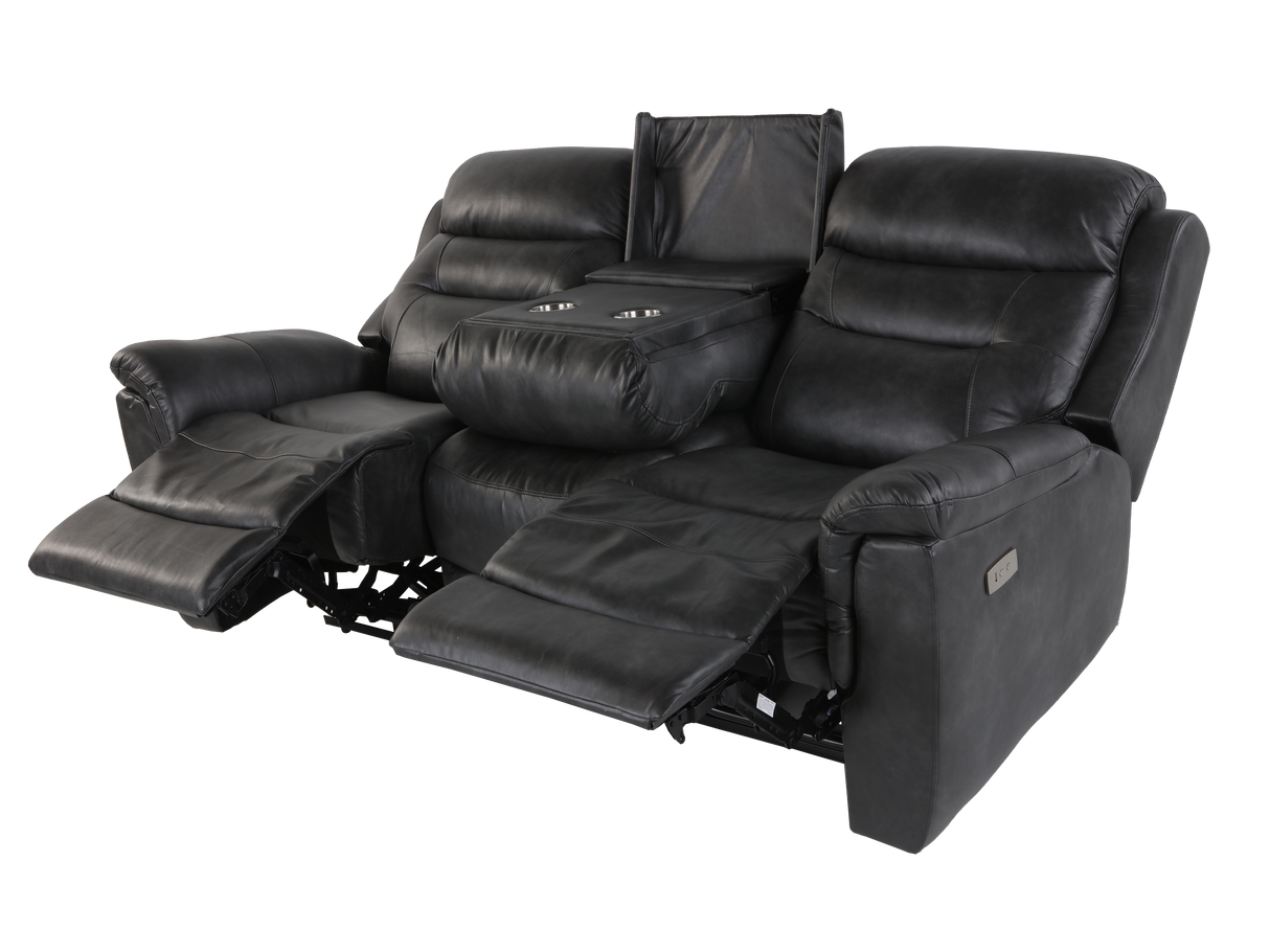 3 Piece Living Room Set: Power Reclining Sofa, Power Reclining Chair, Stationary Loveseat by Sara Collections | Bel Furniture