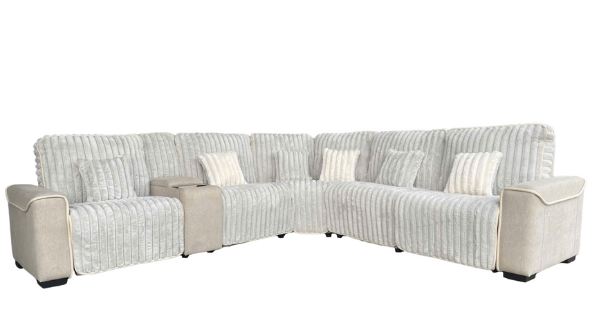 6 Piece Power Reclining Sectional