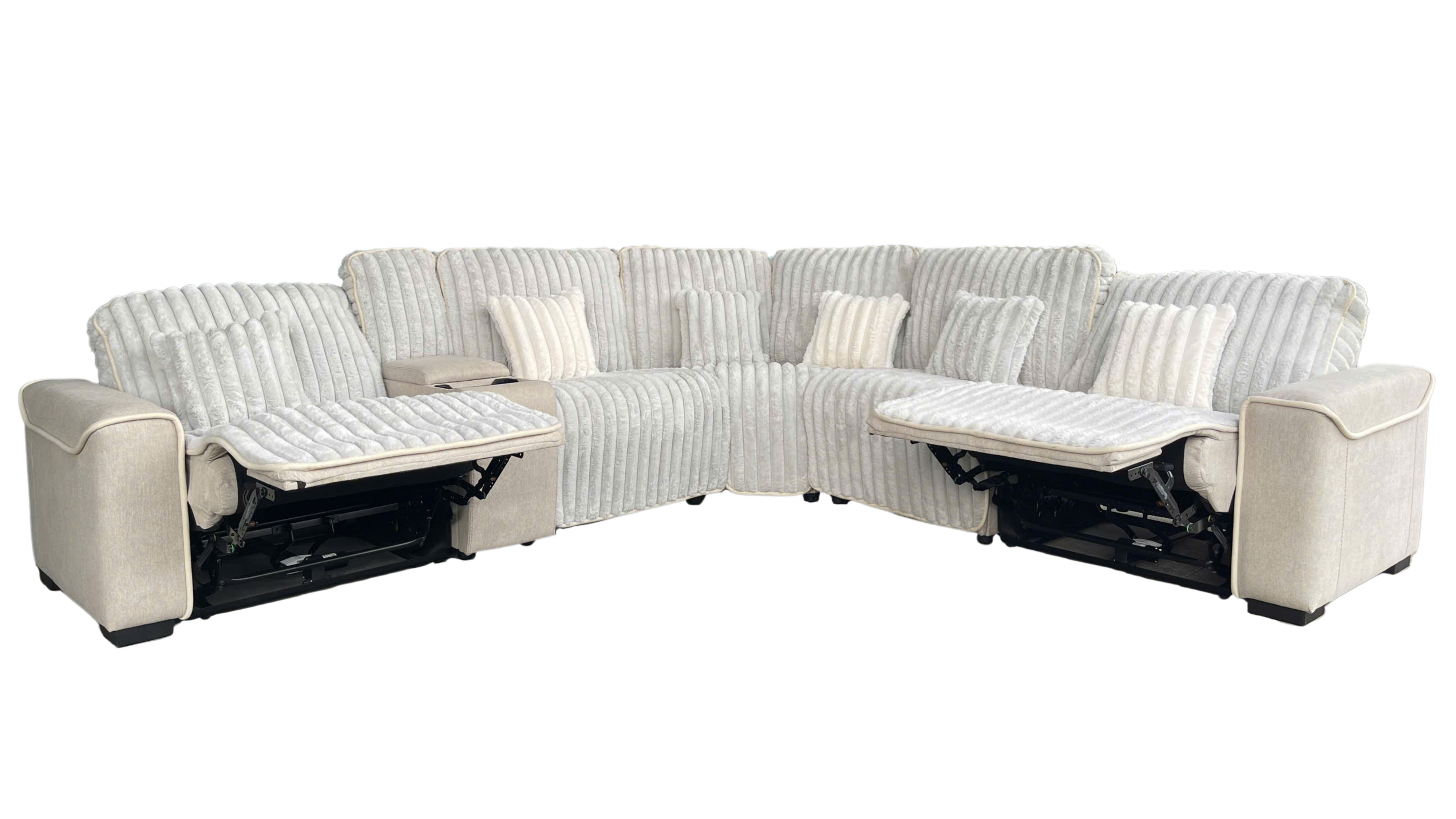 6 Piece Power Reclining Sectional