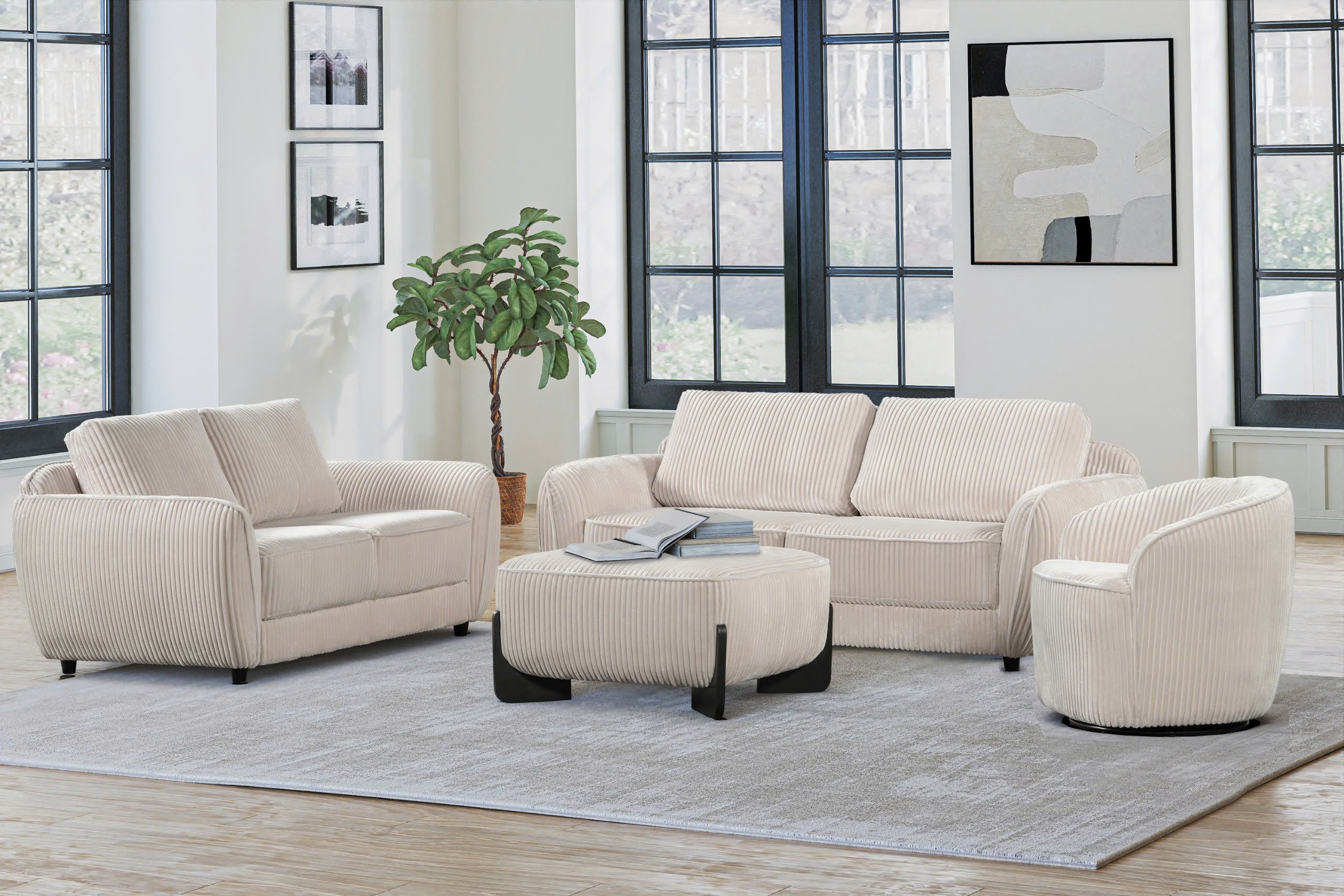 4 Piece Living Room Set