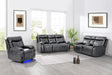 3 Piece Living Room Set: Power Reclining Sofa, Power Reclining Chair, Stationary Loveseat by Sara Collections | Bel Furniture