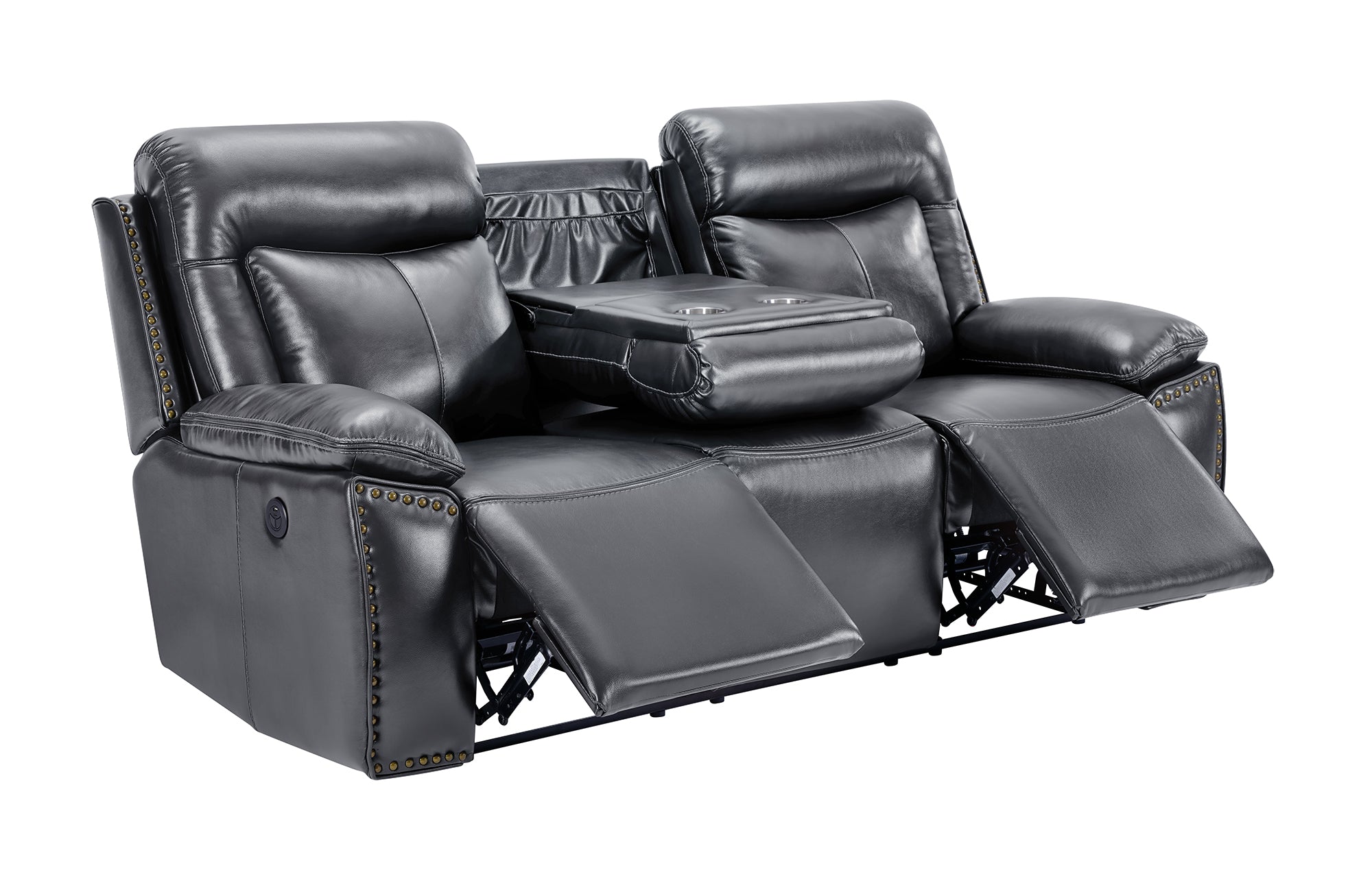 3 Piece Power Reclining Living Room Set With Bluetooth Speaker