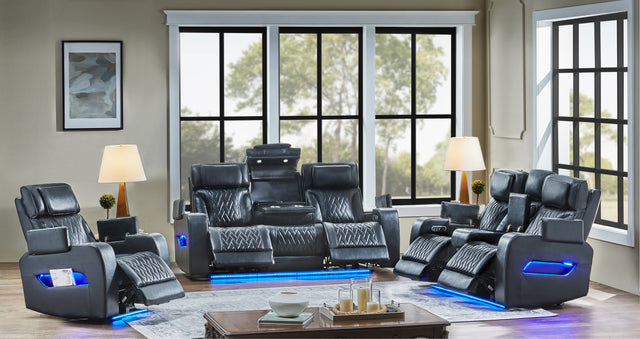 3 Piece Power Reclining Living Room Set by Sara Collections | Bel Furniture