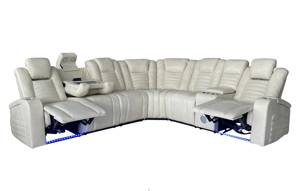 3 Piece Power Reclining Sectional by Sara Collections | Bel Furniture