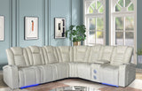 3 Piece Power Reclining Sectional by Sara Collections | Bel Furniture